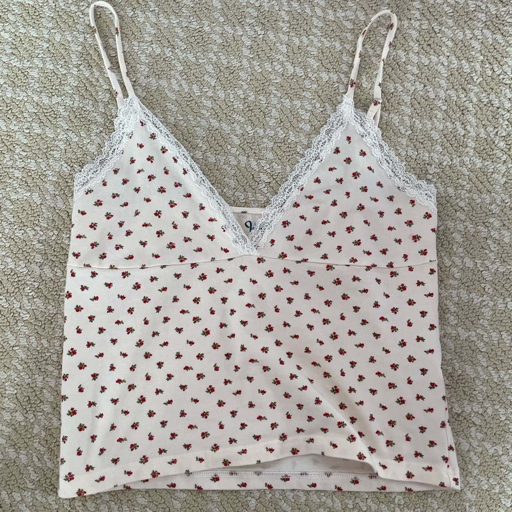 Brandy Melville Floral Tank